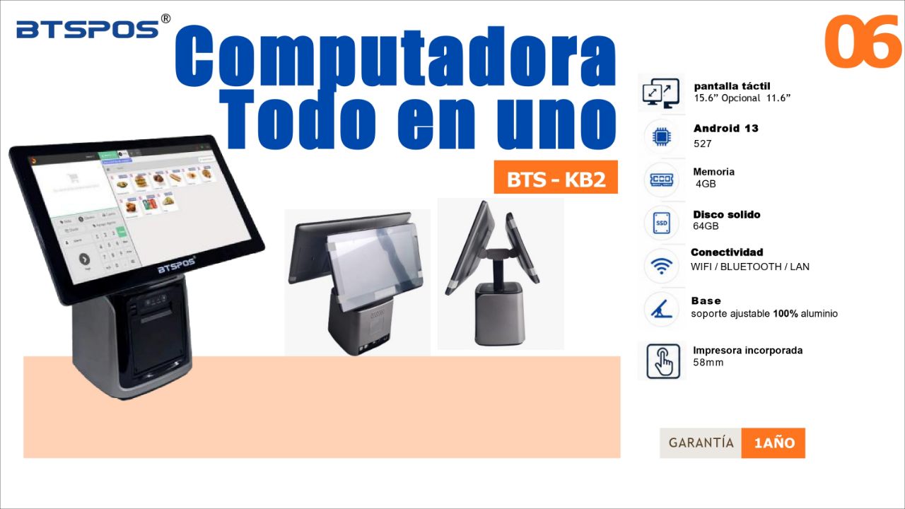 Computadora BTS-KB2 con Impresora Integrada