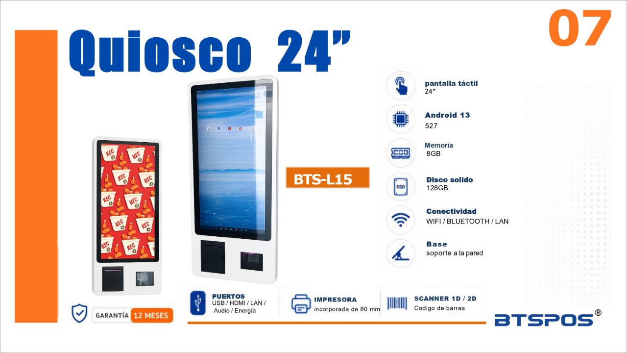 Quiosco Auto-Servicio 24" BTS-L15 (Android)
