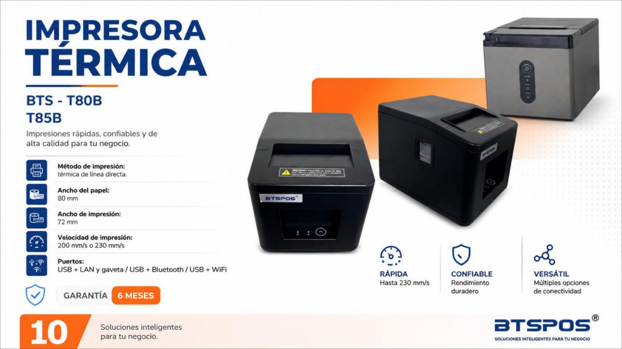 Impresora Térmica 80mm BTS-T85B